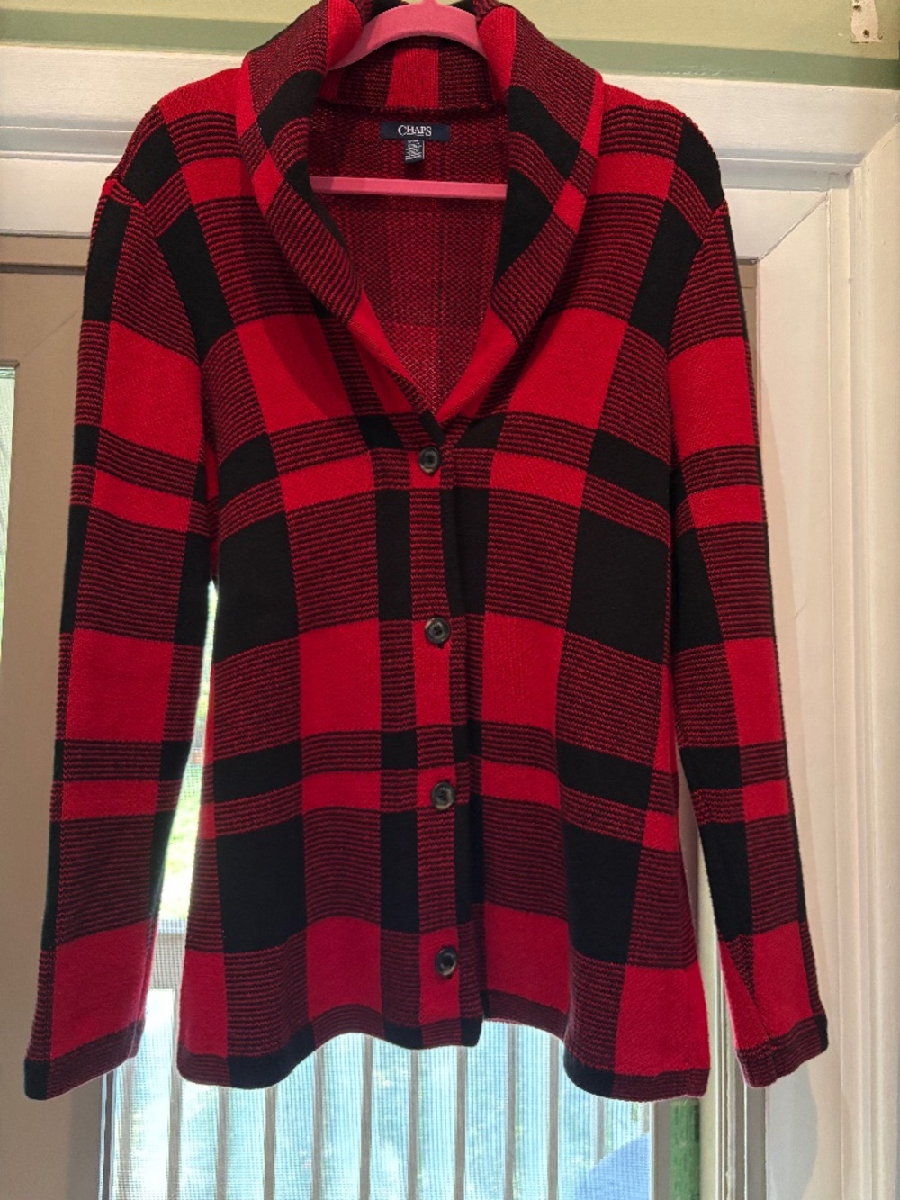 Chaps Button Front Sweater/Jacket - Picture 1 of 3